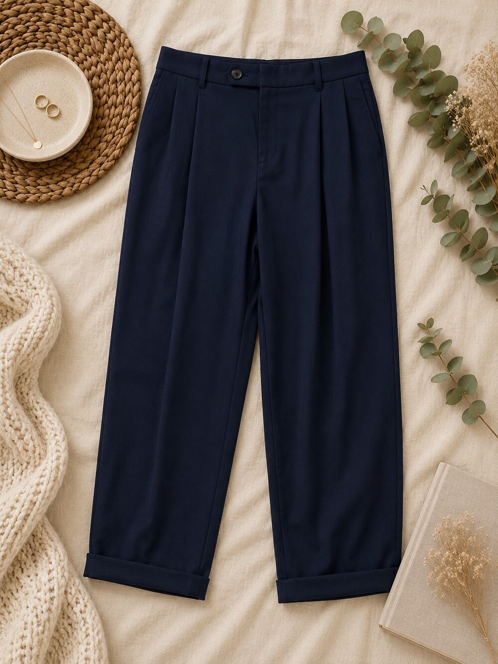 Burberry London Men’s Navy Blue Dress Pants Trousers Pleated Old Money Size 36R